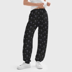 Женские джоггеры оверсайз 3D Сэр Троглодит - Паттерн, черны - фото 2