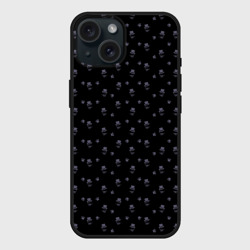 Чехол силиконовый для Apple iPhone 15 матовый Сэр Троглодит - Паттерн, черны