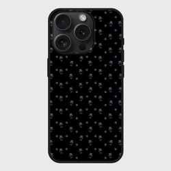 Чехол силиконовый для Apple iPhone 15 Pro матовый Сэр Троглодит - Паттерн, черны