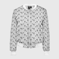 Женский бомбер 3D Сэр Троглодит - Паттерн, серый