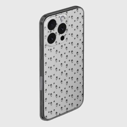 Чехол для iPhone 16 Pro силиконовый с защитой камеры Сэр Троглодит - Паттерн, серый - фото 2
