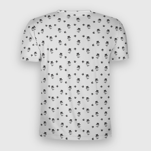 Мужская футболка 3D Slim Сэр Троглодит - Паттерн, серый - фото 2