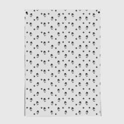 Постер Сэр Троглодит - Паттерн, серый