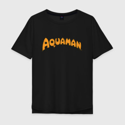 Мужская футболка хлопок Oversize Aquaman