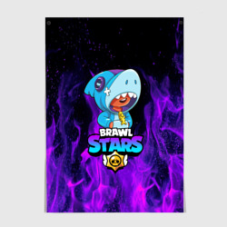 Постер Brawl Stars Leon shark