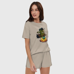 Женская пижама с шортиками хлопок Сэр Троглодит - Троглодит - фото 2