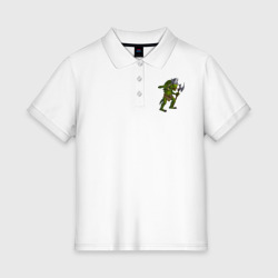 Женское поло хлопок Сэр Троглодит - варвар