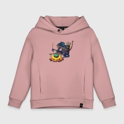 Детское худи Oversize хлопок Сэр Троглодит - Ящер