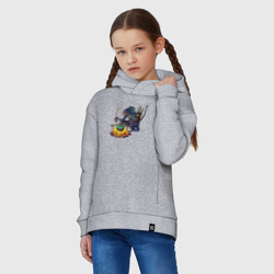 Детское худи Oversize хлопок Сэр Троглодит - Ящер - фото 2