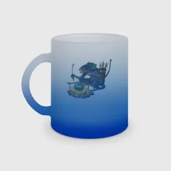 Кружка матовая стеклянная Сэр Троглодит - Ящер