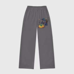 Женские брюки oversize без начеса хлопок Сэр Троглодит - Ящер