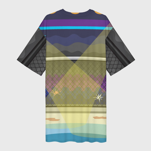 Платье-футболка 3D Хабиб Нурмагомедов против Конора, цвет 3D печать - фото 2