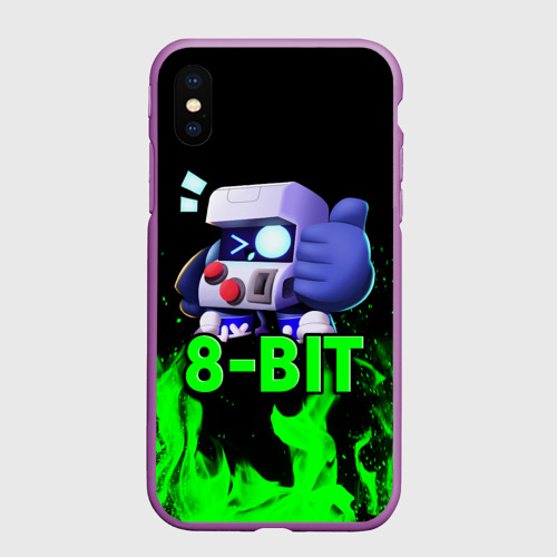 Чехол для iPhone XS Max матовый Brawl Stars 8-BIT Фото 01 Чехол для iPhone XS Max матовый Brawl Stars 8-BIT Фото 01