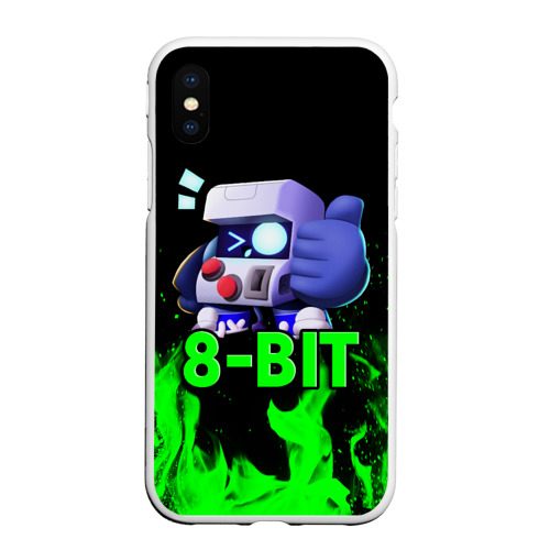 Чехол для iPhone XS Max матовый Brawl Stars 8-BIT