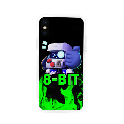 Чехол для iPhone X глянцевый Brawl Stars 8-BIT Фото 01 Чехол для iPhone X глянцевый Brawl Stars 8-BIT Фото 01