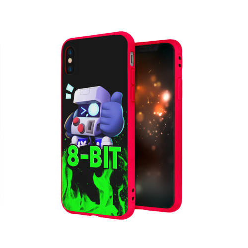 Чехол для iPhone X матовый Brawl Stars 8-BIT Фото 01 Чехол для iPhone X матовый Brawl Stars 8-BIT Фото 01