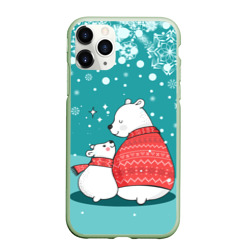 Чехол для iPhone 11 Pro матовый North bear