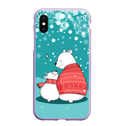 Чехол для iPhone XS Max матовый North bear