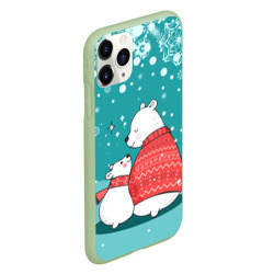 Чехол для iPhone 11 Pro матовый North bear - фото 2