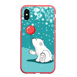 Чехол для iPhone XS Max матовый North bear