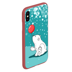 Чехол для iPhone XS Max матовый North bear - фото 2