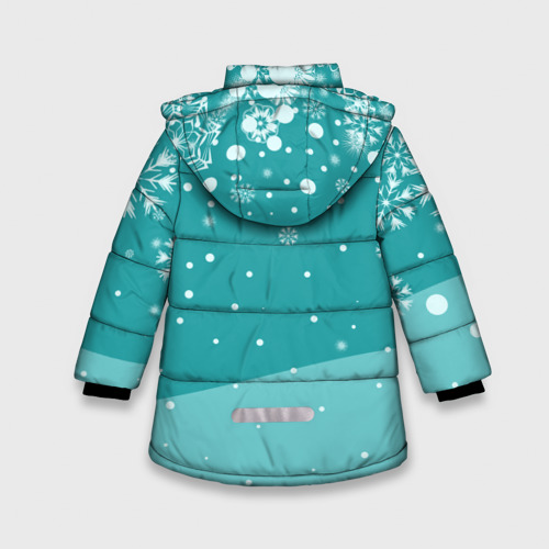 Зимняя куртка для девочек 3D North bear, цвет черный - фото 2