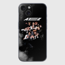 Чехол для iPhone 15 силиконовый с защитой камеры Ateez