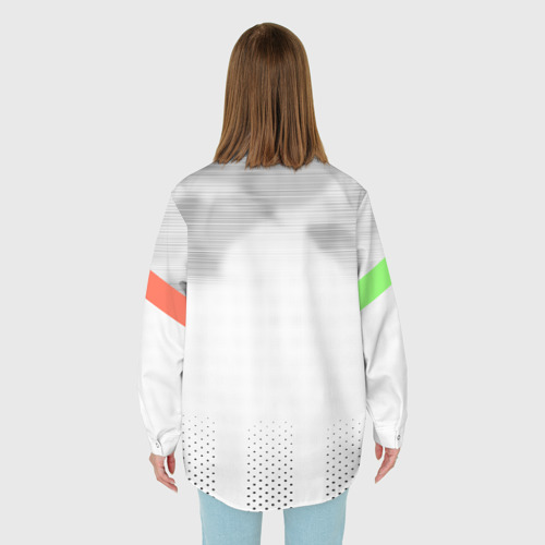 Женская рубашка oversize 3D с принтом Home 19-20 Palace edition, вид сзади #2