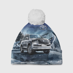 Шапка 3D c помпоном Land Cruiser 200
