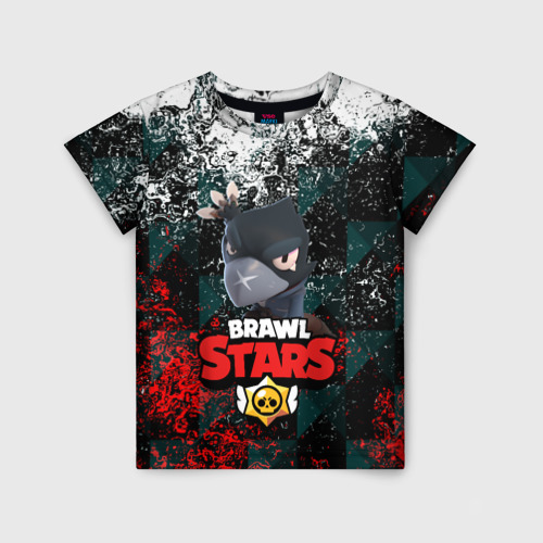 Детская футболка 3D BRAWL STARS CROW, цвет 3D печать