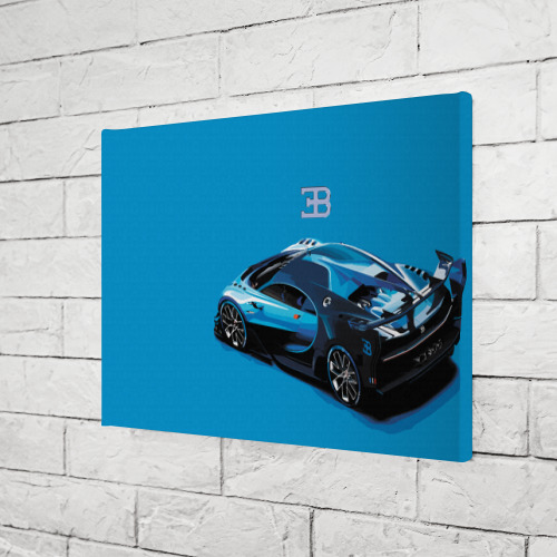 Холст прямоугольный Bugatti, цвет 3D печать - фото 3