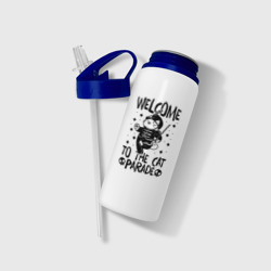 Бутылка для воды с трубочкой Welcome to the cat parade - фото 2