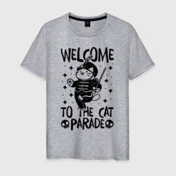 Welcome to the cat parade – Мужская футболка хлопок с принтом купить со скидкой в -20%