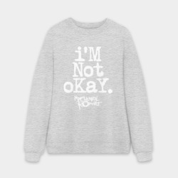 Мужской свитшот oversize без начеса хлопок I'm not okay