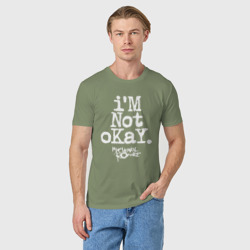 Мужская футболка хлопок I'm not okay - фото 2