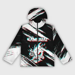 Женская ветровка 3D Samurai Glitch