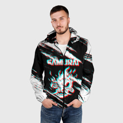 Мужская ветровка 3D Samurai Glitch - фото 2