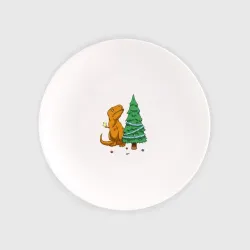 Тарелка T-rex-mas