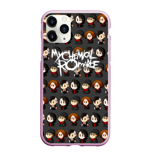 Чехол для iPhone 11 Pro Max матовый My Chemical Romance, цвет розовый