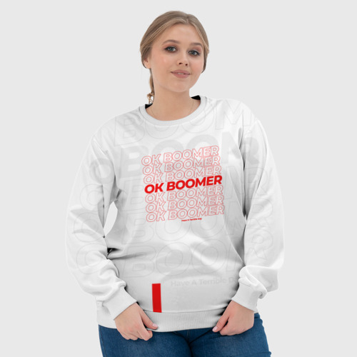 Женский свитшот 3D Ok boomer 3D, цвет 3D печать - фото 6