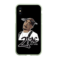 Чехол для iPhone XS Max матовый 2pac