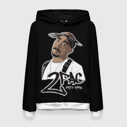 Женская толстовка 3D 2pac