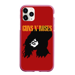 Чехол для iPhone 11 Pro Max матовый Guns n roses