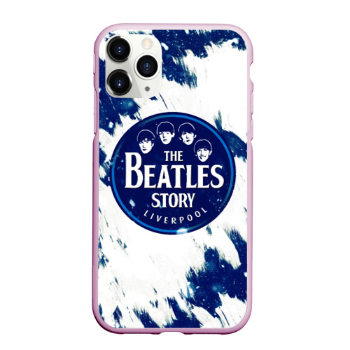 Чехол для iPhone 11 Pro Max матовый The Beatles, цвет розовый