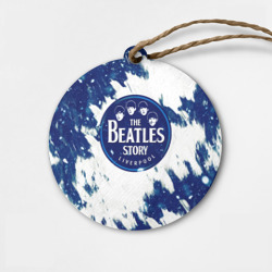 Деревянная игрушка круг The Beatles