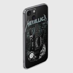 Чехол для iPhone 15 силиконовый с защитой камеры Metallica - фото 2