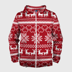 Мужская ветровка 3D Вязаный Свитер С Оленями