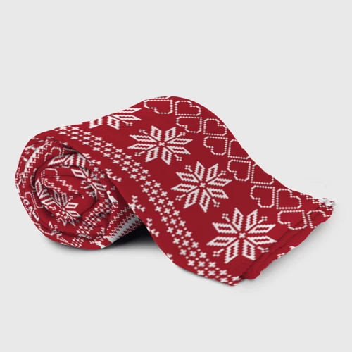 Плед 3D Вязаный Свитер С Оленями - фото 2