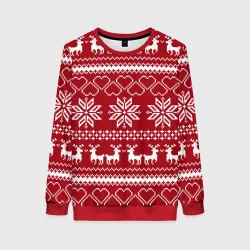 Вязаный Свитер С Оленями