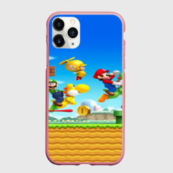 Чехол для iPhone 11 Pro Max матовый Марио